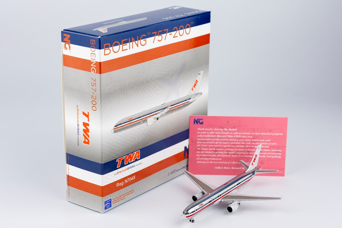 1/400 TWA Boeing 757-200 N704X NG53195