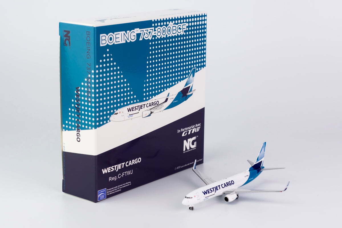 1/400 WestJet Airlines Boeing 737-800BCF/w C-FTWJ NG58135 - cover
