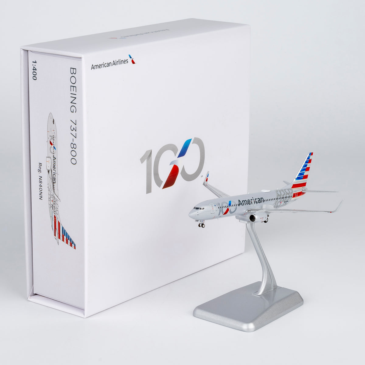 1/400 American Airlines Boeing 737-800 N840NN "100th Anniversary; Luxurious packaging" NG58258