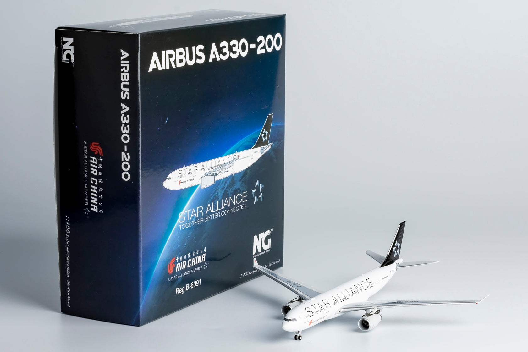1/400 Air China Airbus A330-200 B-6091 "Star Alliance" NG61078 - cover