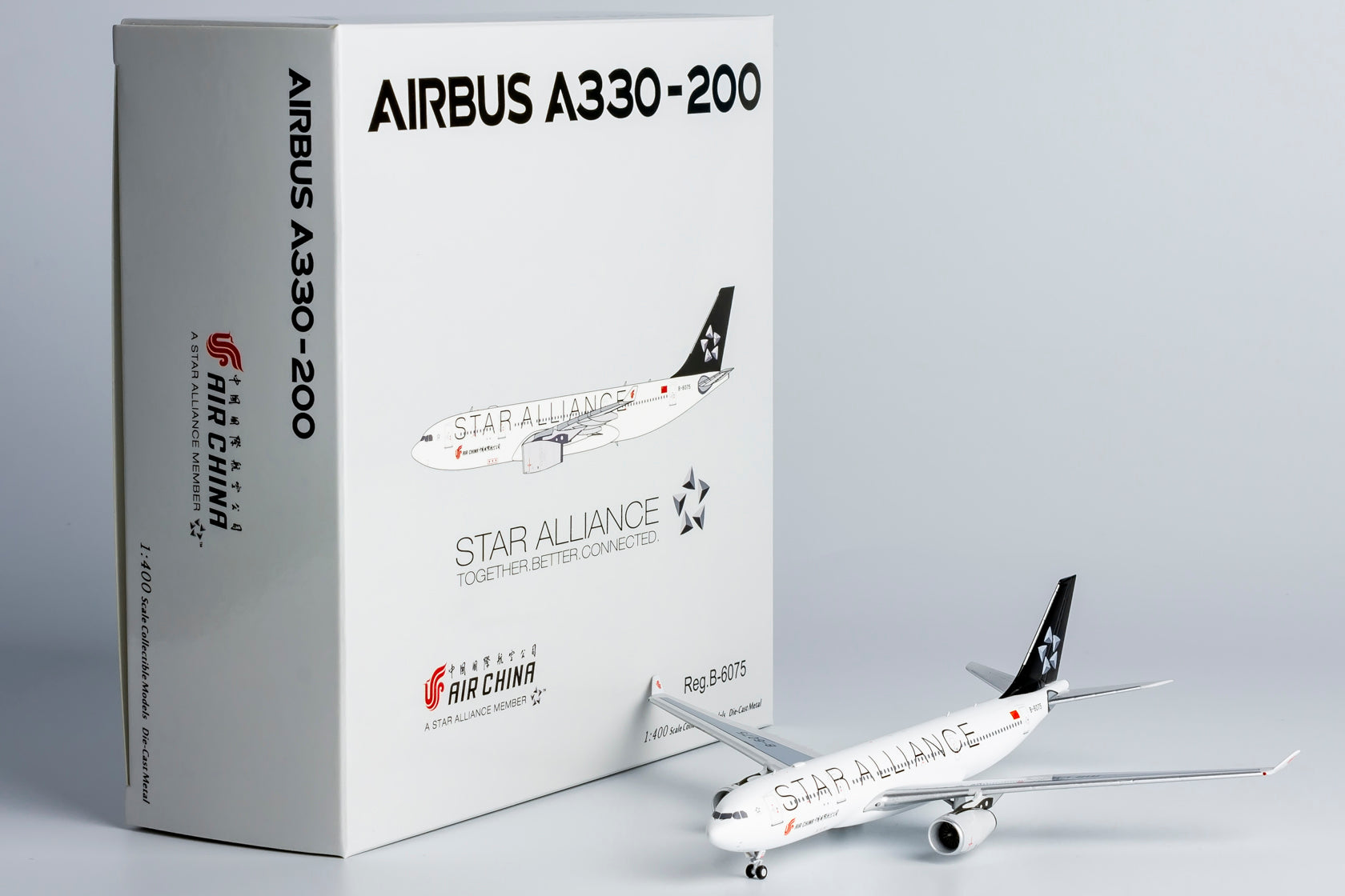 1/400 Air China Airbus A330-200 B-6075 "Star Alliance" NG61082 - cover