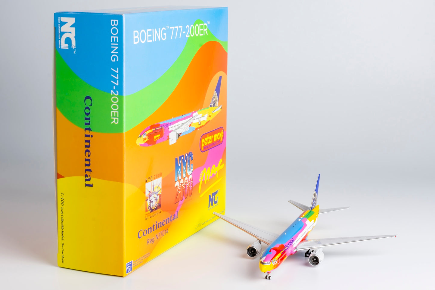 Continental Airlines Boeing 777-200ER "Peter Max" N77014 — cover