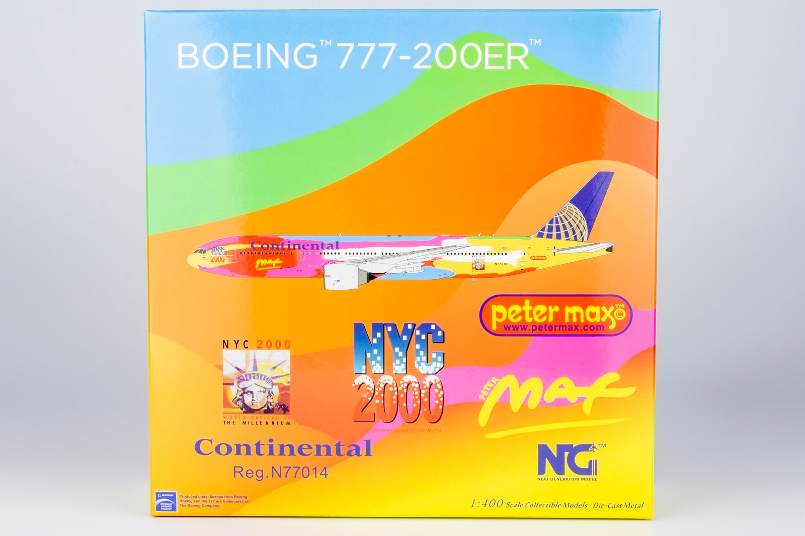 Continental Airlines Boeing 777-200ER "Peter Max" N77014