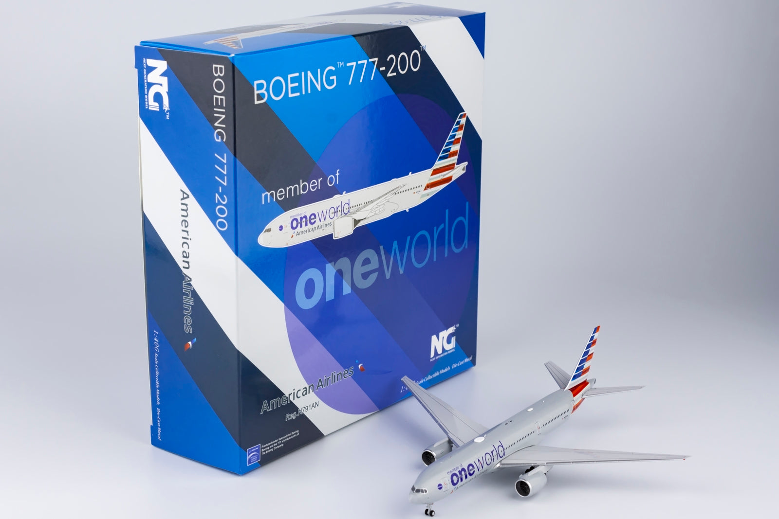 American Airlines Boeing 777-200ER  "oneworld"  N791AN — cover