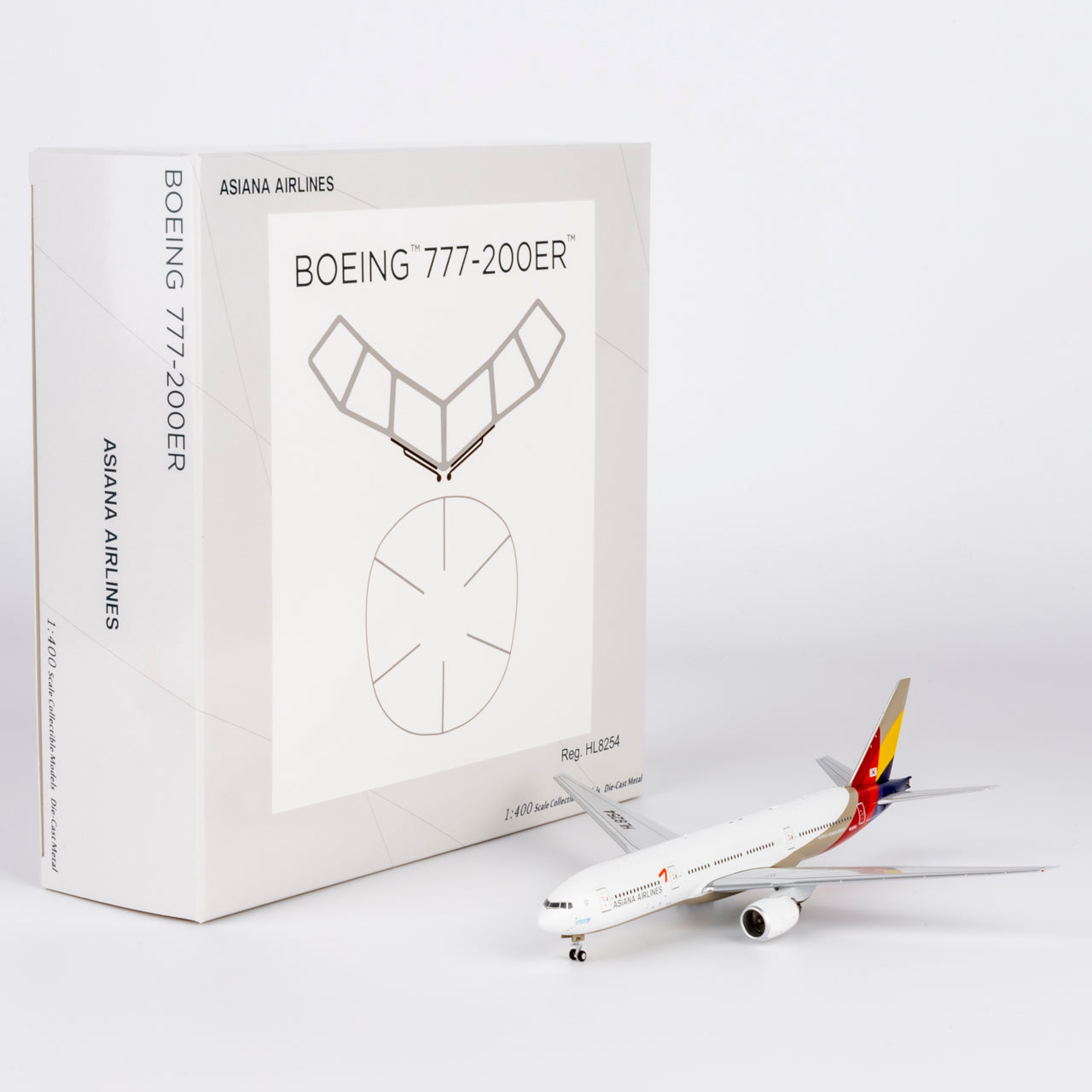 1/400 Asiana Airlines Boeing 777-200ER HL8254 NG72065 - cover