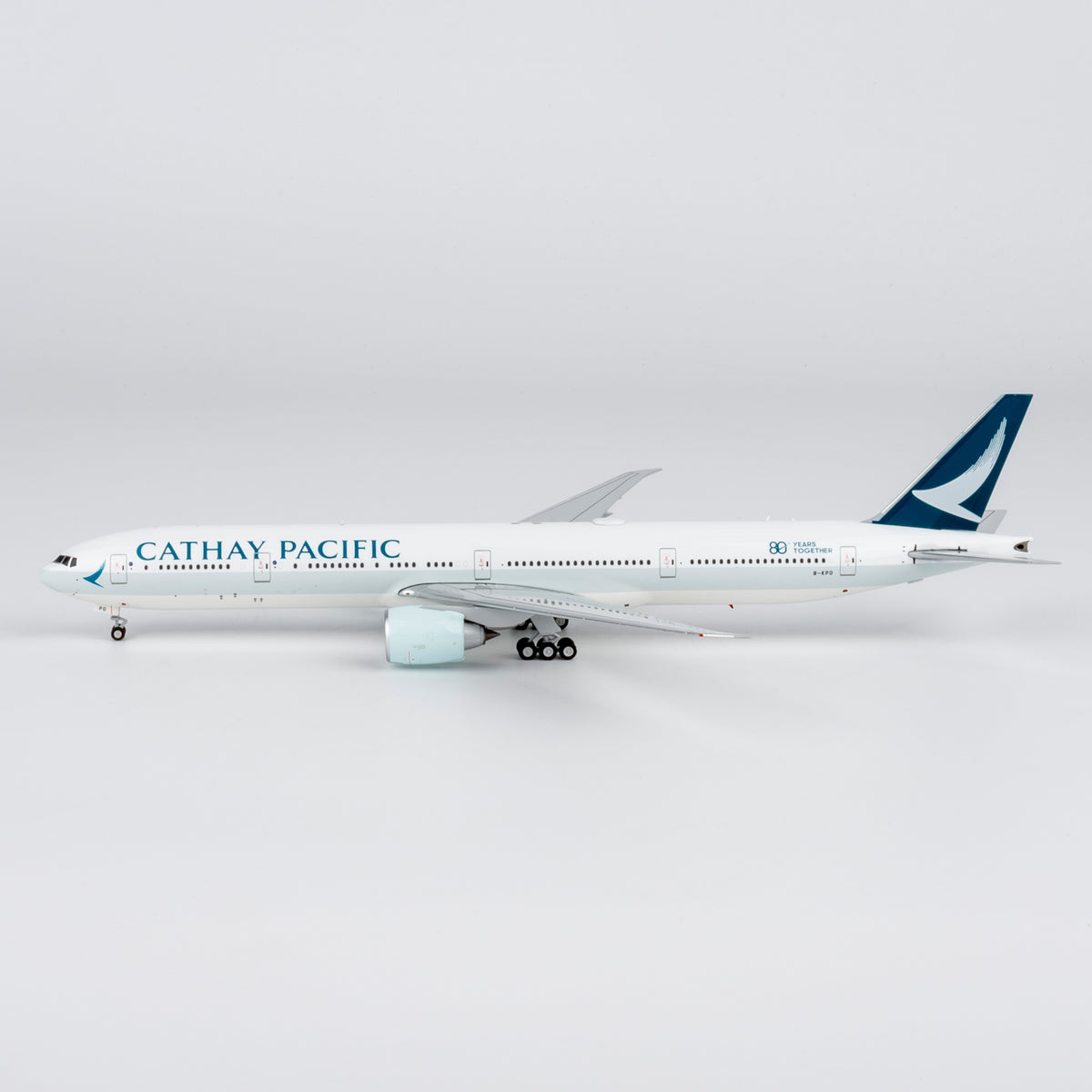 1/400 Cathay Pacific Boeing 777-300ER B-KPO "large titles; '80 Years Together' sticker; Luxurious packaging" NG73107 - cover