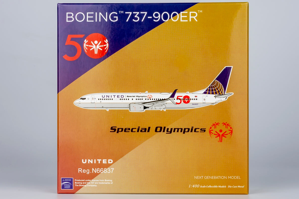 1/400 United Airlines Boeing 737-900ER N66837 "Special Olympics" NG79015