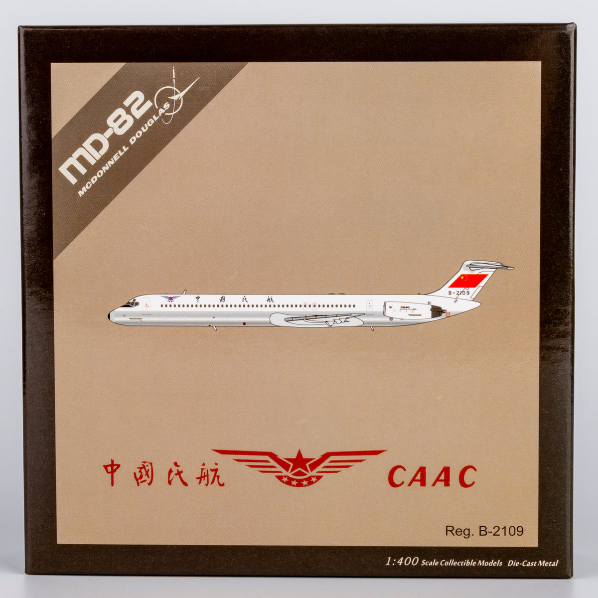 1/400 CAAC MD-82 B-2109 "without cheatline; polished belly" NG83018