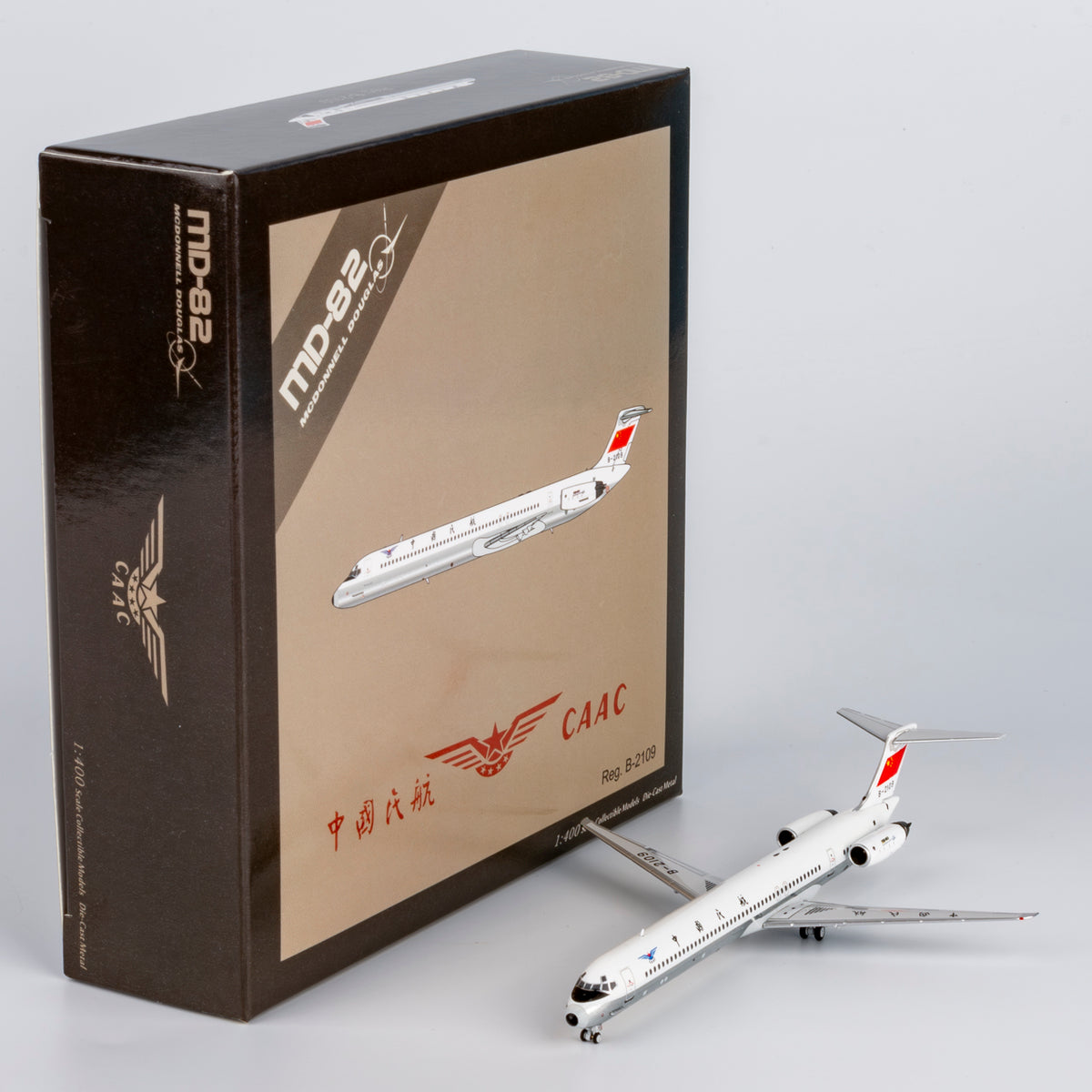 1/400 CAAC MD-82 B-2109 "without cheatline; polished belly" NG83018
