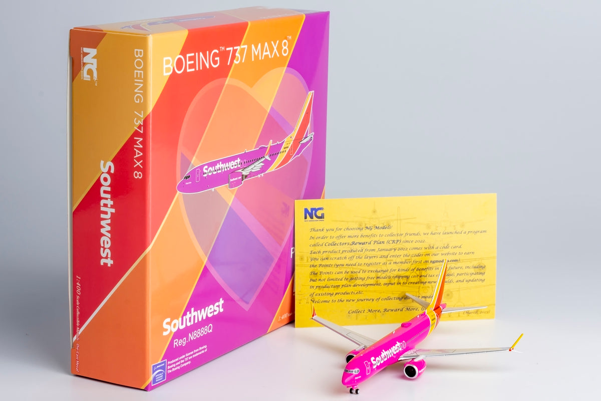 1/400 Southwest Airlines Boeing 737 MAX8 N8888Q "fantasy livery" NG88015