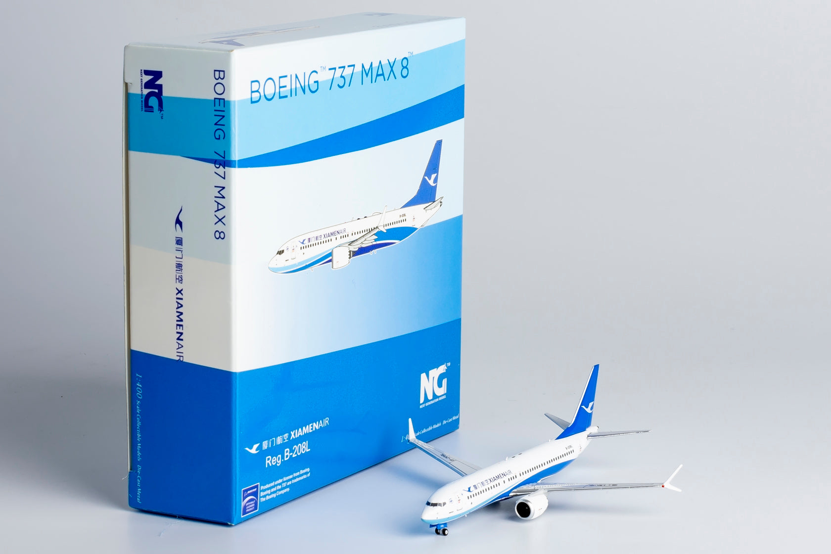 1/400 Xiamen Air Boeing 737 MAX8 B-208L NG88029 - cover