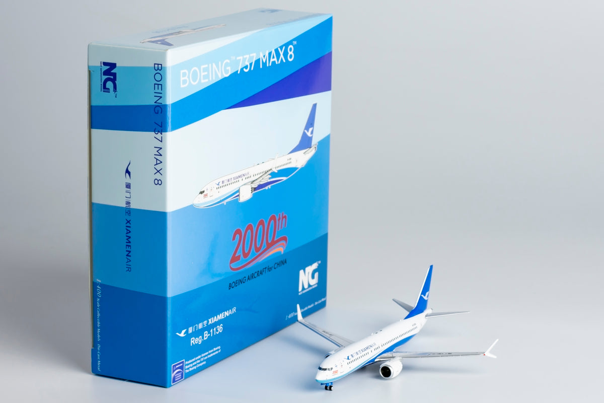 1/400 Xiamen Air Boeing 737 MAX8 B-1136 NG88030 - cover