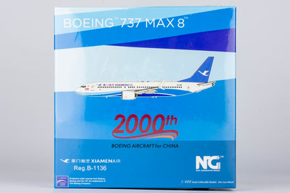 1/400 Xiamen Air Boeing 737 MAX8 B-1136 NG88030