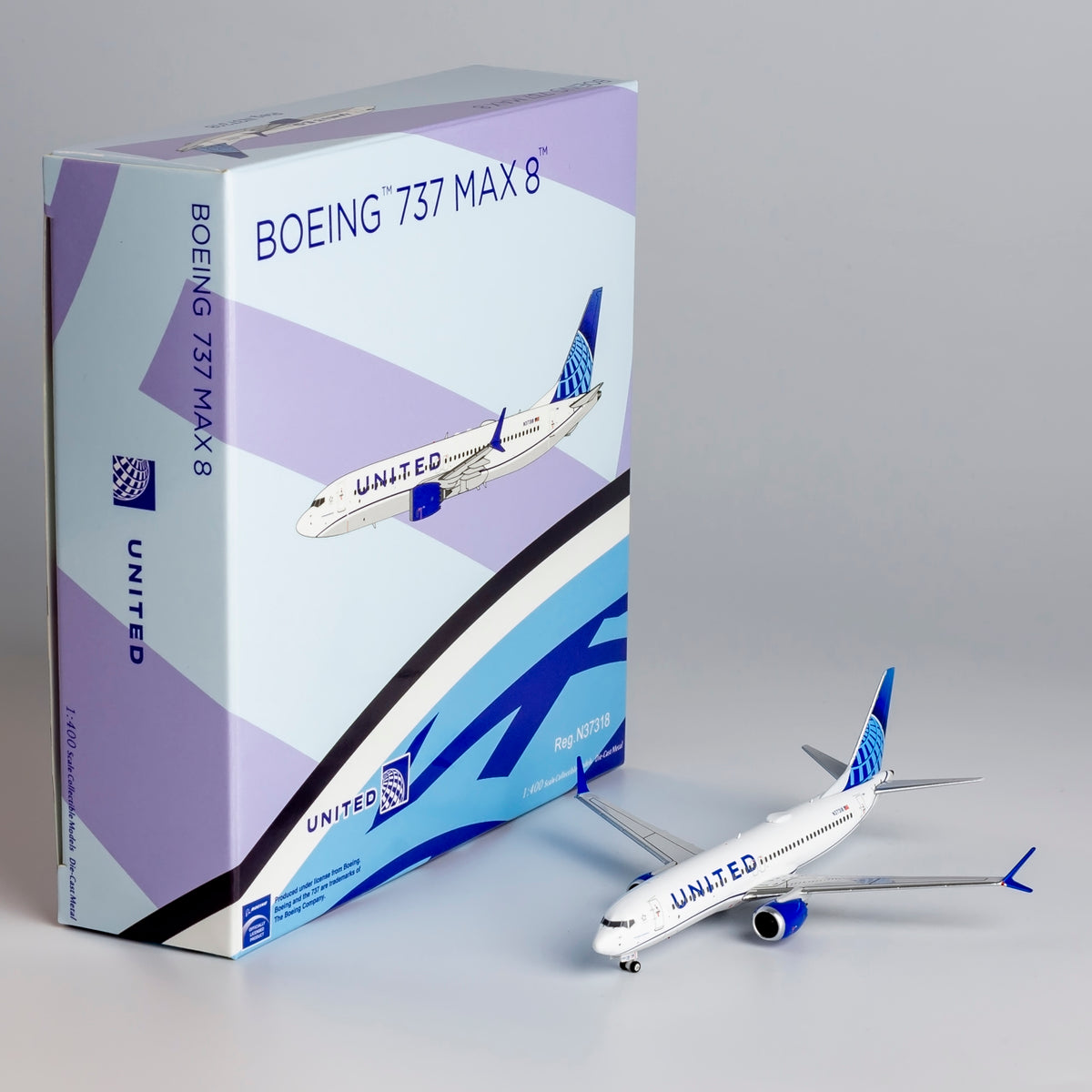1/400 United Airlines Boeing 737 MAX10 N37318 NG88037 - cover