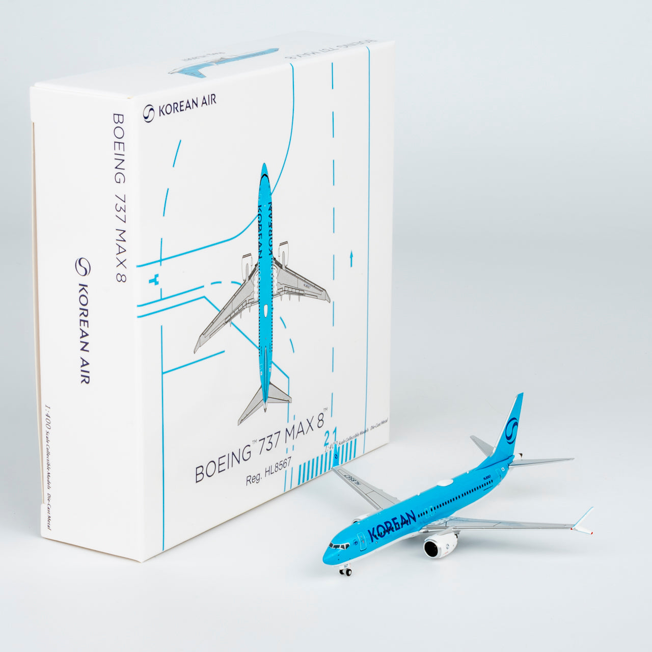 1/400 Korean Air Boeing 737 MAX8 HL8567 NG88047 - cover