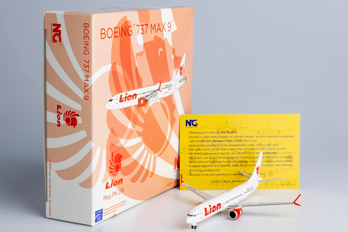 1/400 Lion Air Boeing 737 MAX9 PK-LRI NG89009
