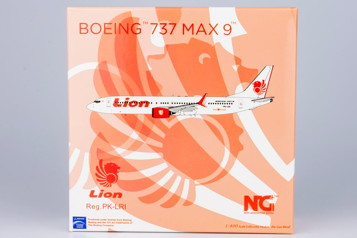 1/400 Lion Air Boeing 737 MAX9 PK-LRI NG89009