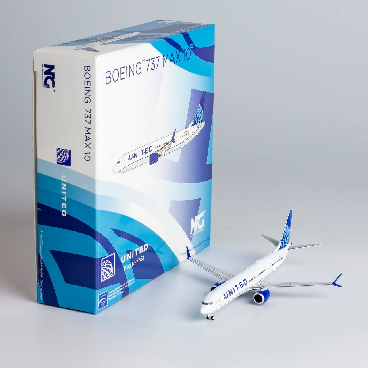 1/400 United Airlines Boeing 737 MAX10 N27753 NG90001 - cover