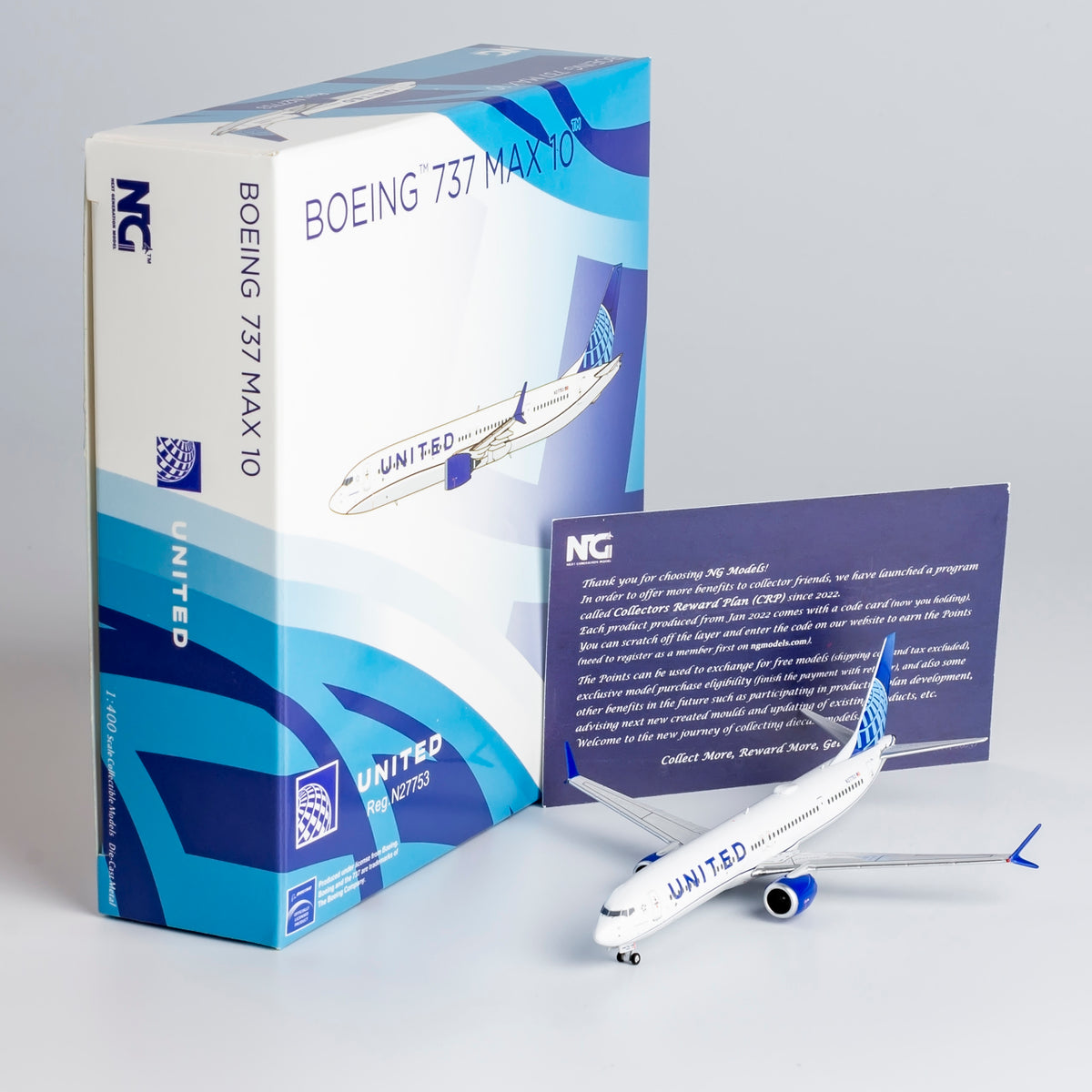 1/400 United Airlines Boeing 737 MAX10 N27753 NG90001