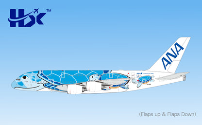 1/400 ANA A380 "Flying Honu-Lani（Blue Turtle） JA381A A582301F Flaps Down - pre-order image