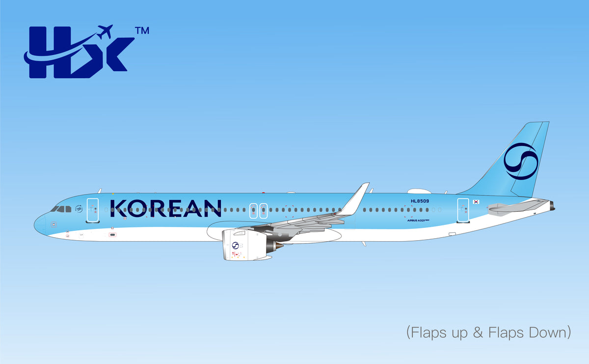 1/400 KOREAN A321 HL8509 New Livery B420601F Flaps Down - pre-order image