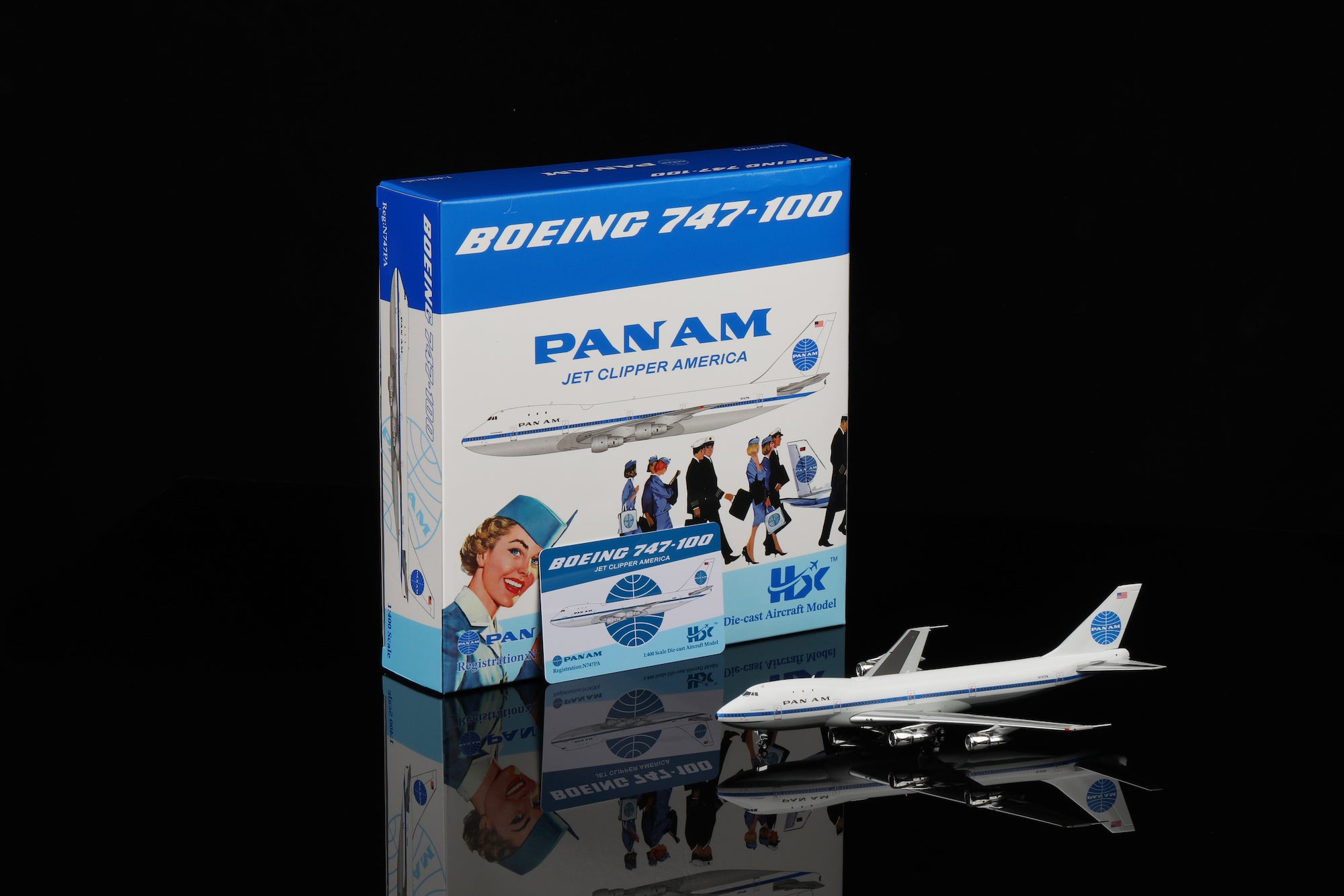 1/400 Pan Am B747-100 "Jet Clipper American" N747PA B551401P - cover
