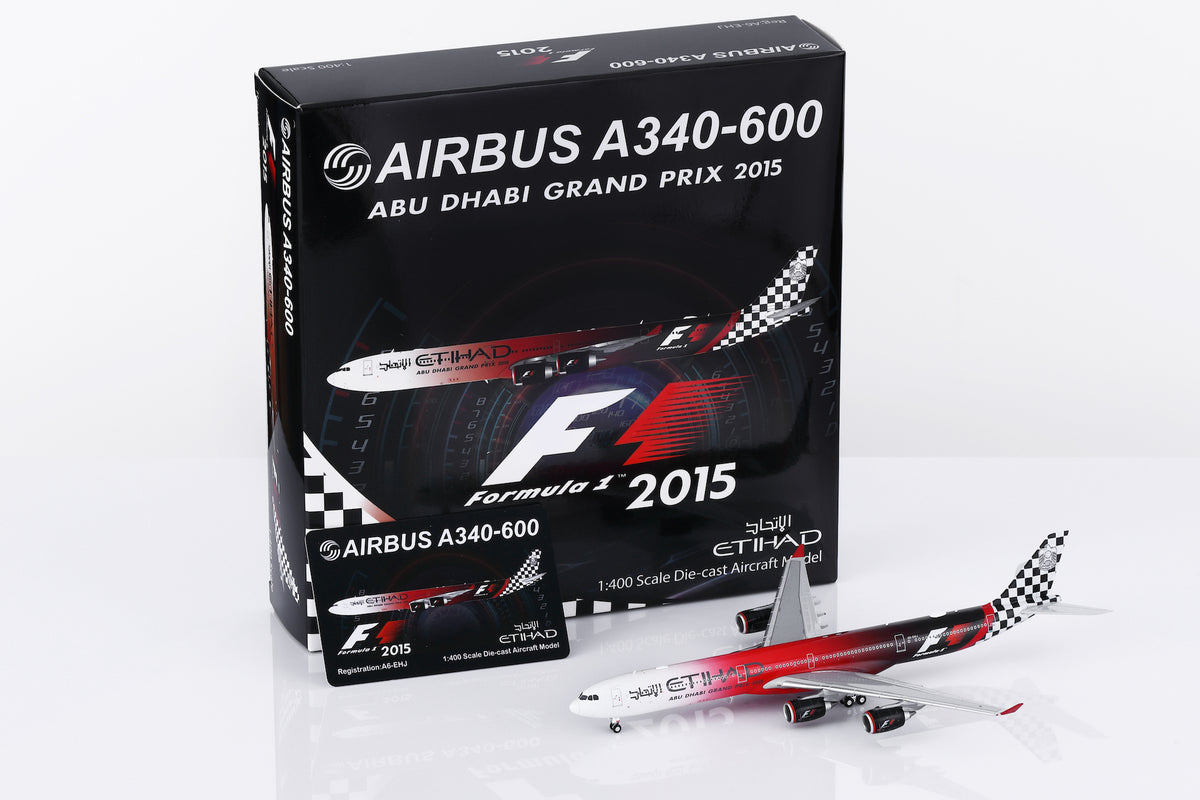 1/400 Etihad Airways A340-642 A6-EHJ "Abu Dhabi GP 2015" HY346094 - cover