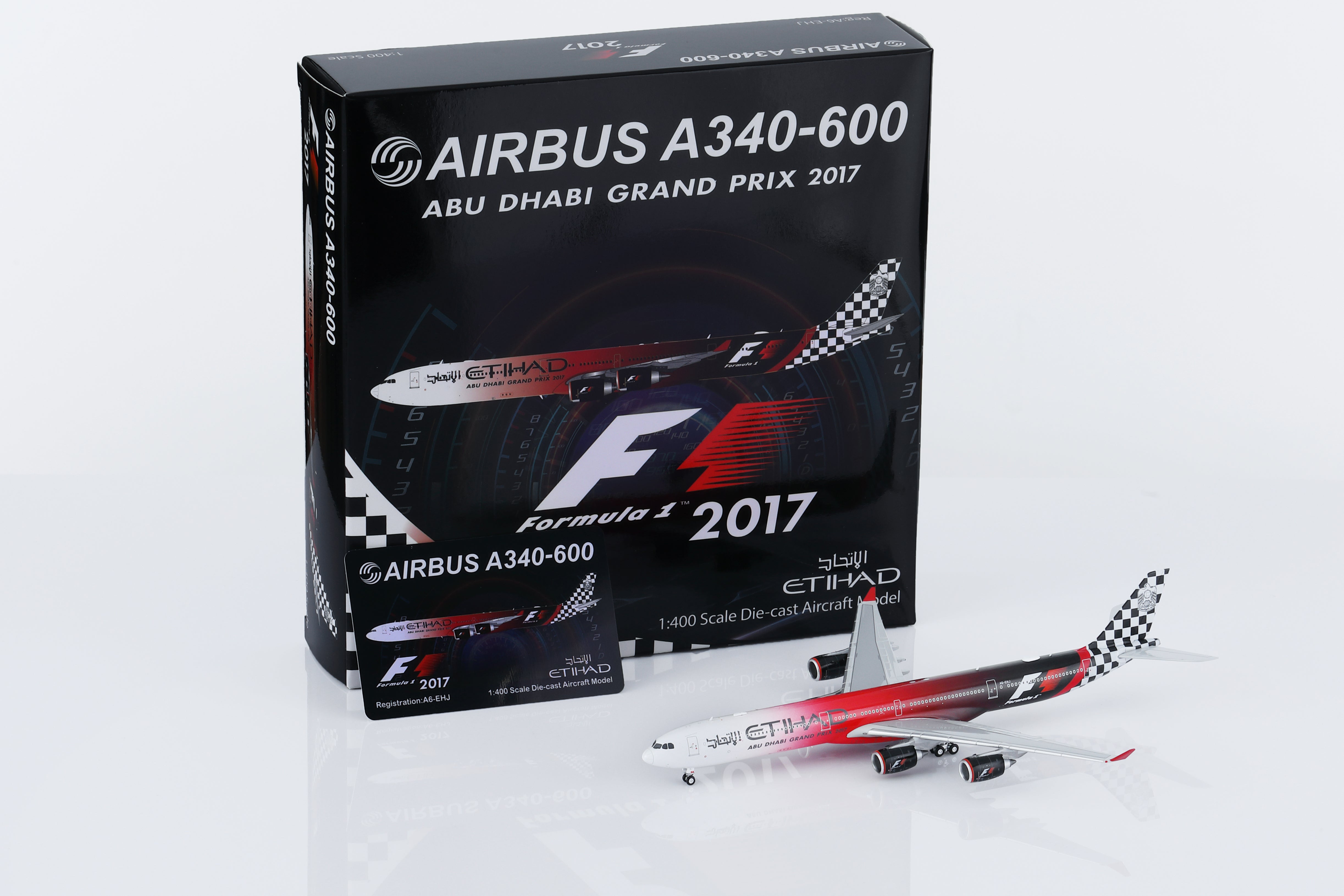 1/400 Etihad Airways A340-642 A6-EHJ "Abu Dhabi GP 2017" HY346098 - cover