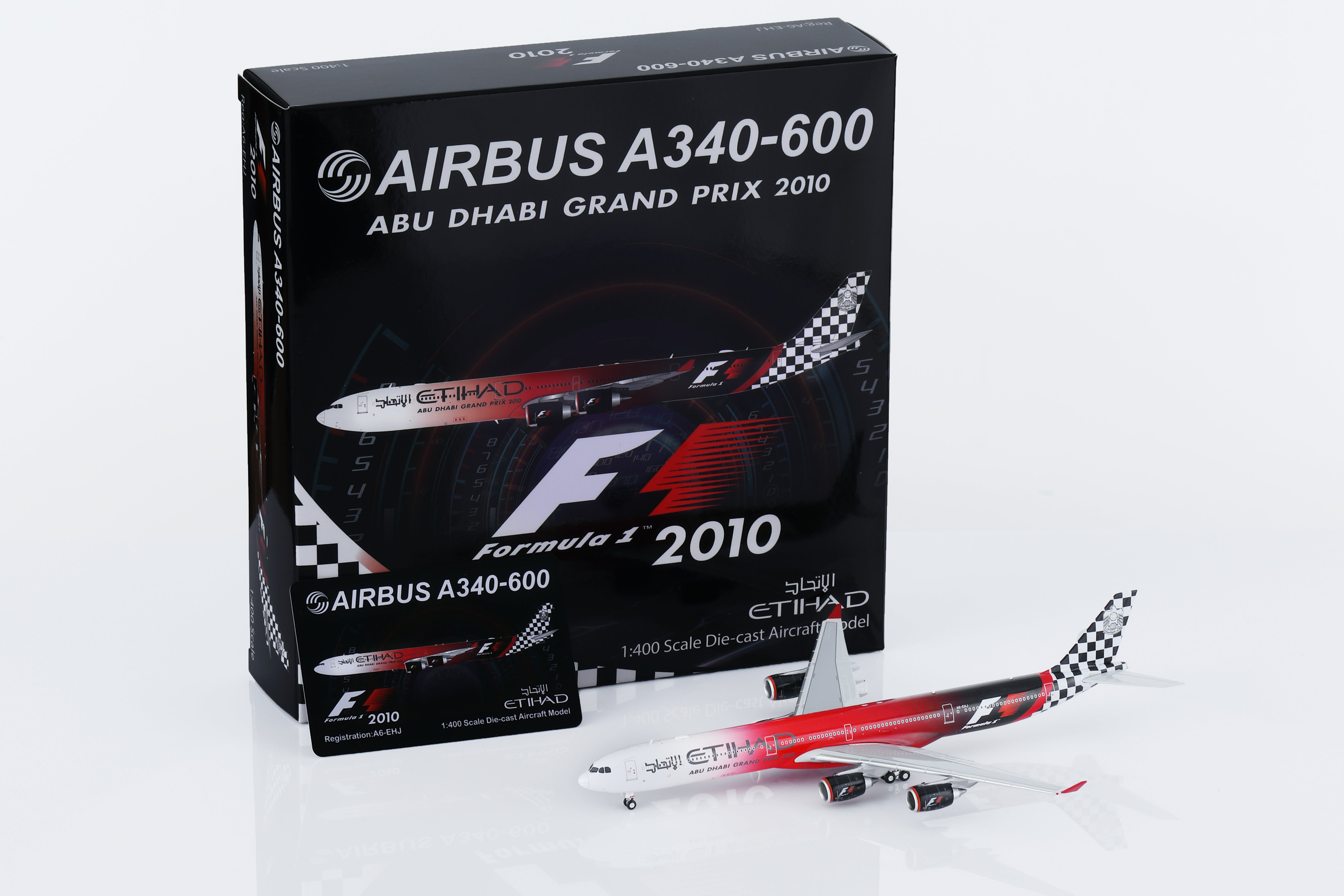 1/400 Etihad Airways A340-642 A6-EHJ "Abu Dhabi GP 2010" HY346093 - cover