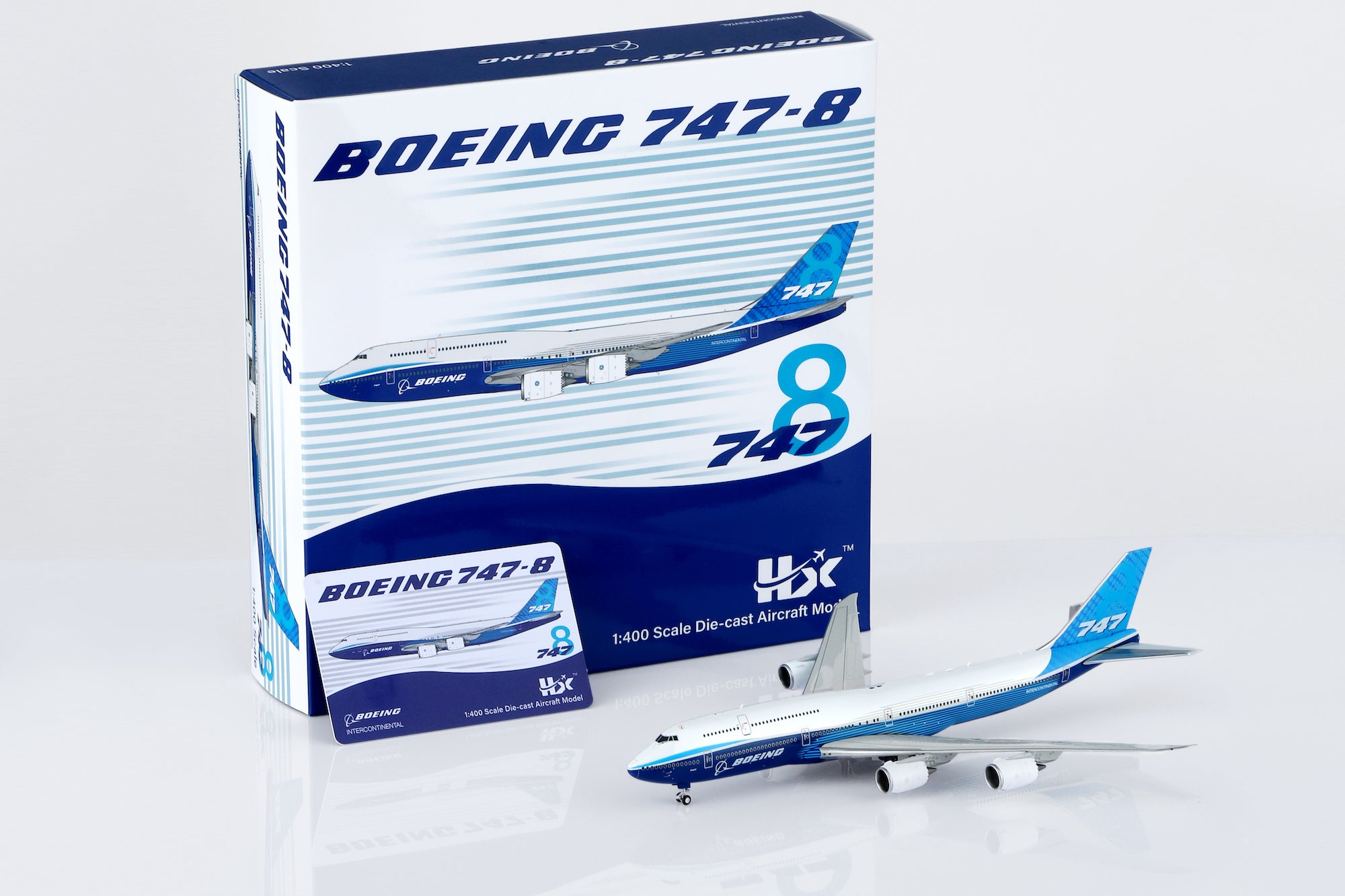 1/400 Boeing Company B747-8 Blue "House livery" B631003 - cover