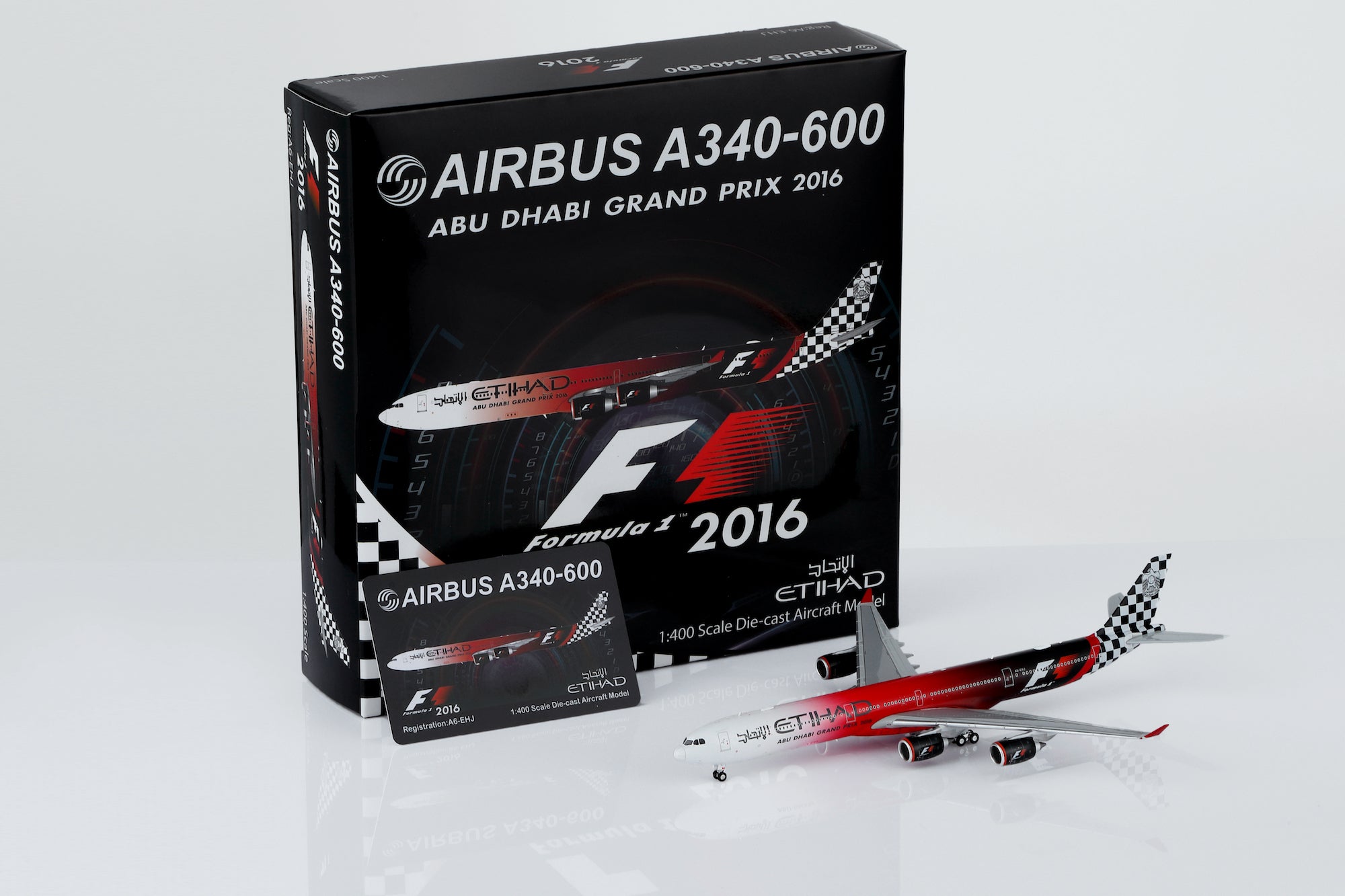 1/400 Etihad Airways A340-642 A6-EHJ "Abu Dhabi GP 2016" HY346096 - cover