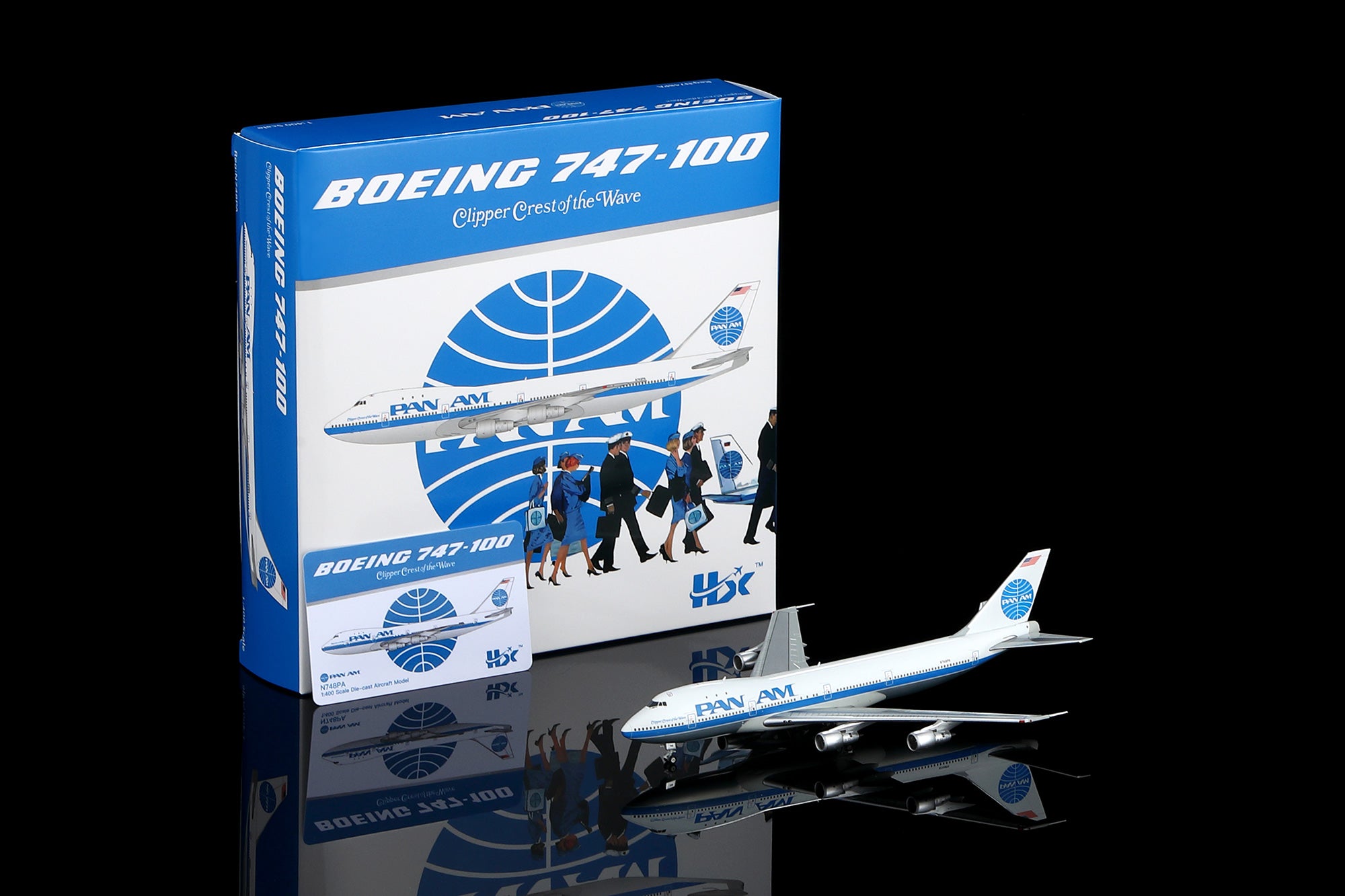 1/400 Pan Am B747-100 "Clipper Crest of the Wave" N748PA B551409P - cover