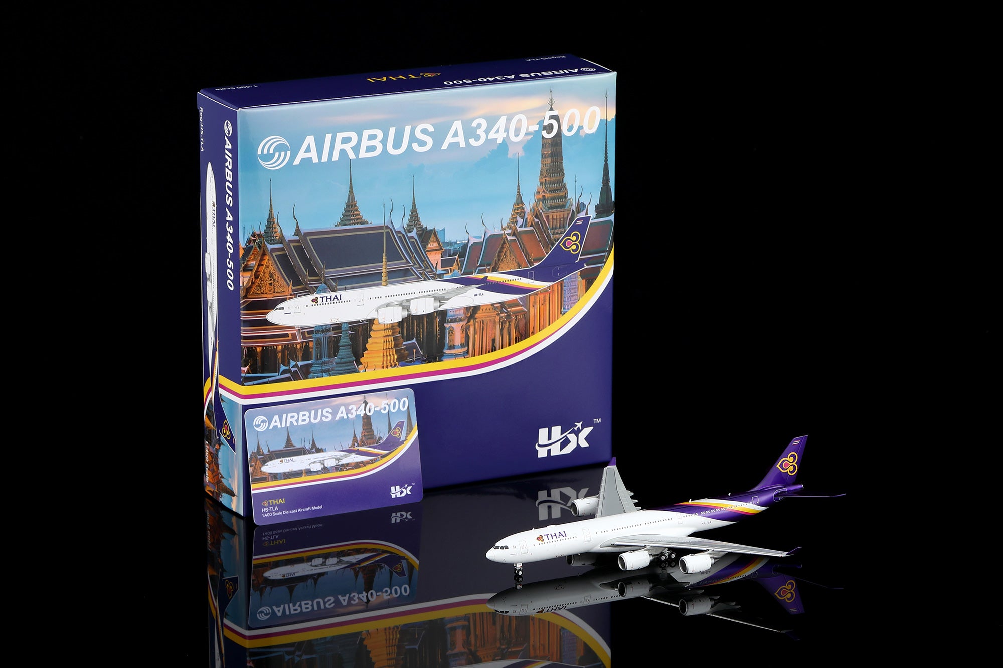1/400 Thai Airways Airbus A340-500 HS-TLA A530106 - cover