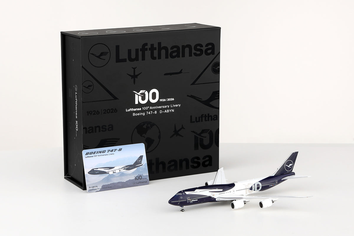 1/400 Lufthansa B747-8 D-ABYN "100th"Anniversary B631102 - cover