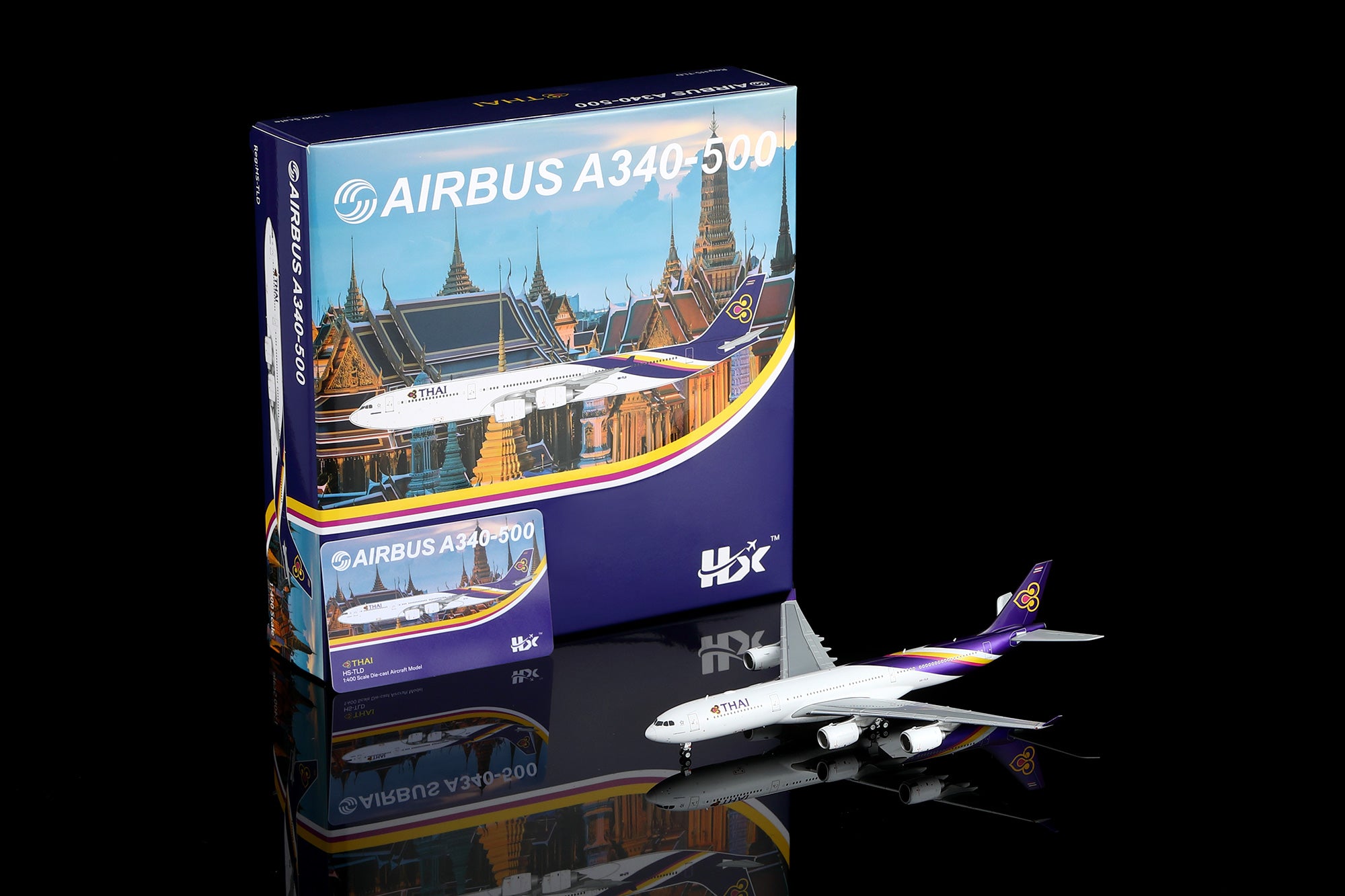 1/400 Thai Airways Airbus A340-500 HS-TLD A530109 - cover