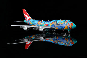 Qantas B747-300 "Nalanji Dreanming" VH-EBU B606501F Flaps Down