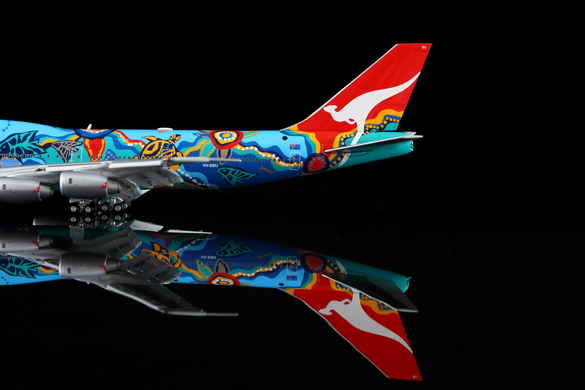 Qantas B747-300 "Nalanji Dreanming" VH-EBU B606501F Flaps Down