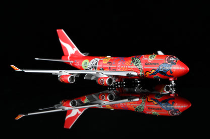 Qantas B747-400 "Wunala Dreaming" VH-OJB B616502F Flaps Down