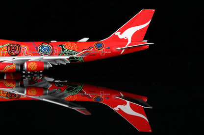 Qantas B747-400 "Wunala Dreaming" VH-OJB B616502F Flaps Down