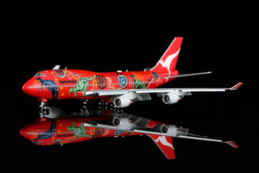 Qantas B747-400 "Wunala Dreaming" VH-OEJ B616501F Flaps Down