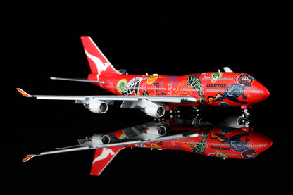 Qantas B747-400 "Wunala Dreaming" VH-OEJ B616501F Flaps Down