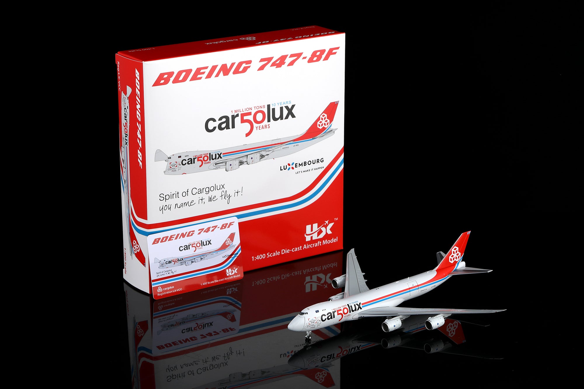 Cargolux Boeing 747-8F LX-VCC B632001C Interactive Series - cover