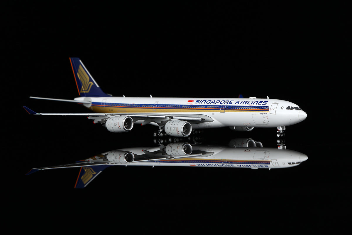 Singapore Airlines Airbus A340-500 9V-SGD A530104F Flaps Down