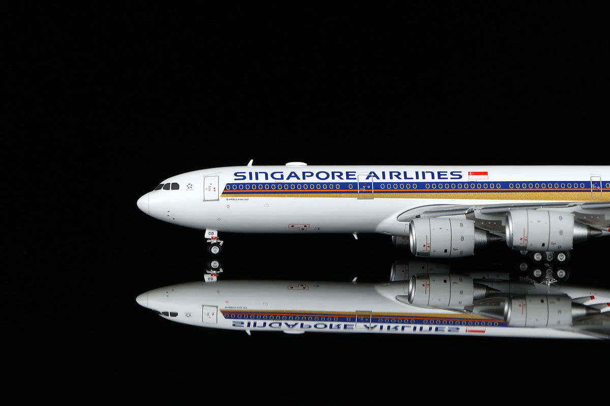 Singapore Airlines Airbus A340-500 9V-SGD A530104F Flaps Down