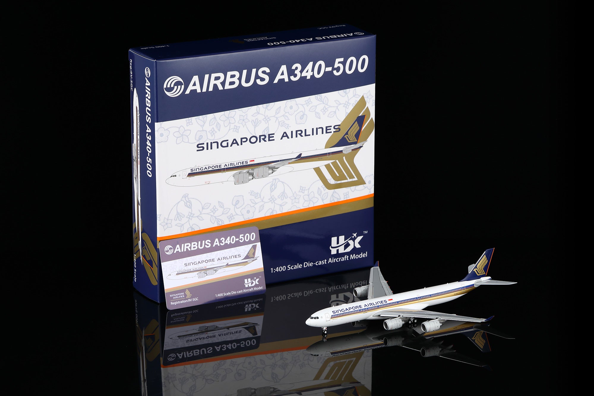 Singapore Airlines Airbus A340-500 9V-SGC A530103F Flaps Down - cover