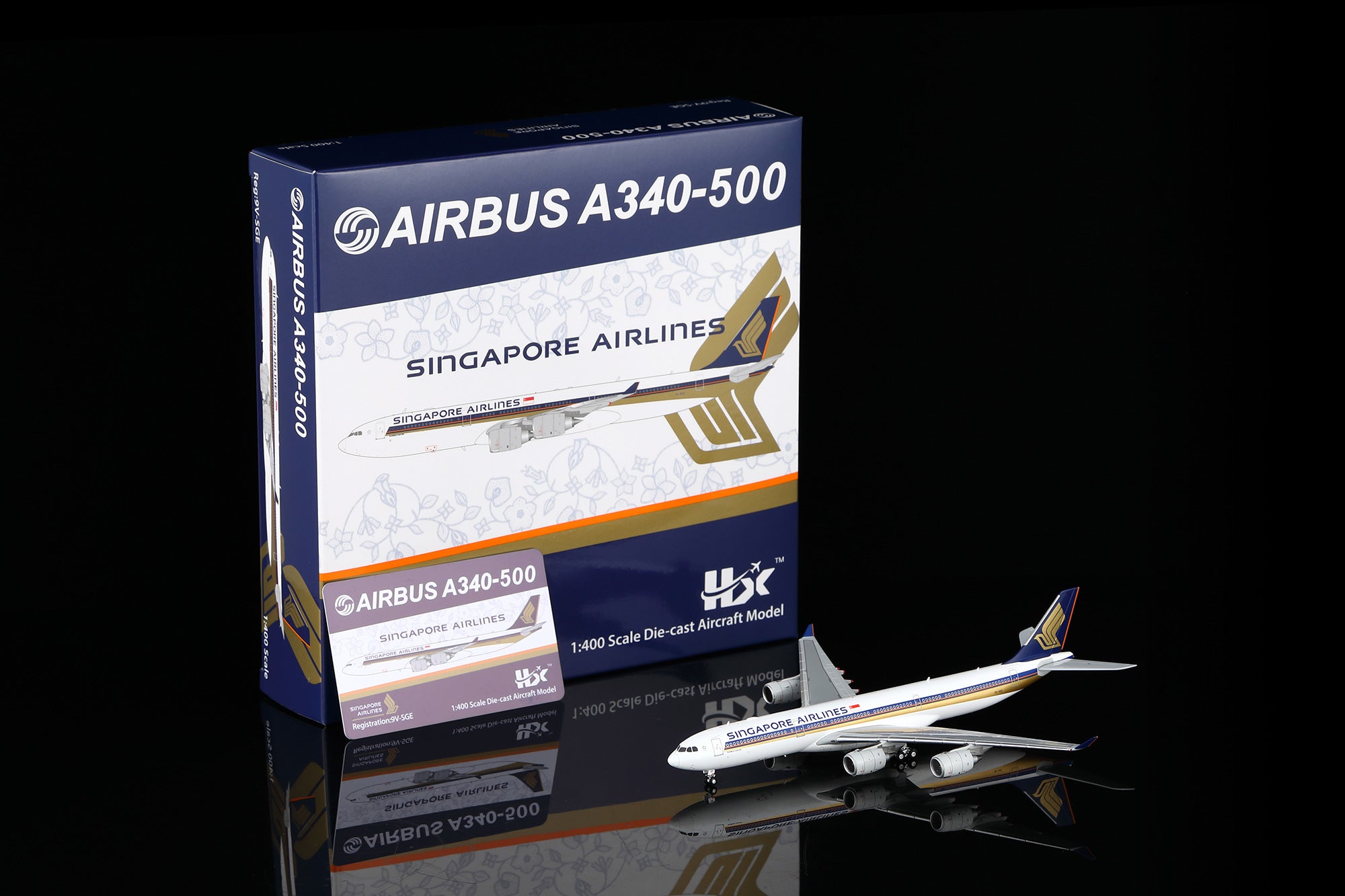 Singapore Airlines Airbus A340-500 9V-SGE A530105 - cover