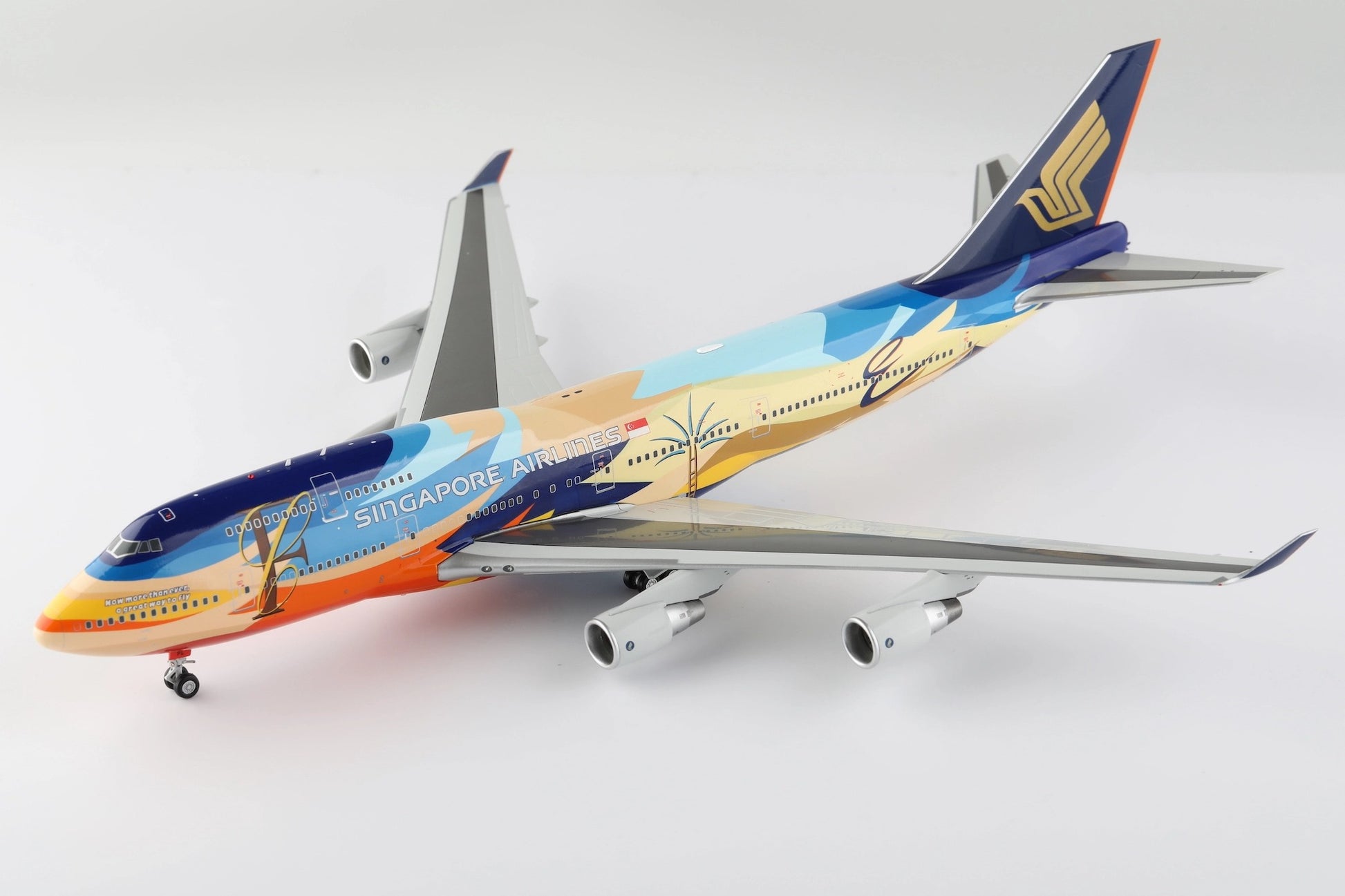Singapore Airlines B747-400 9V-SPL "Tropical"
