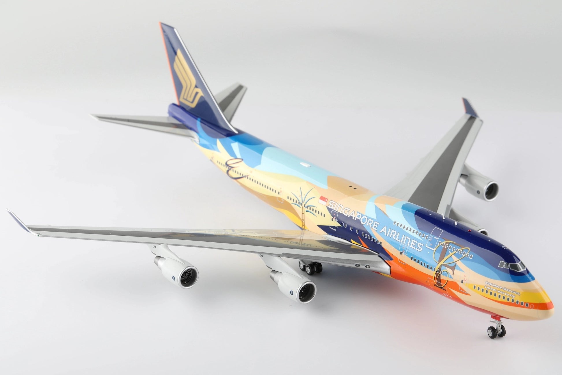 Singapore Airlines B747-400 9V-SPL "Tropical"