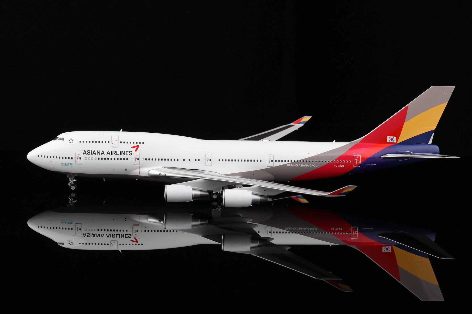 Asiana Airlines B747-400 HL7428 "last flight" — cover