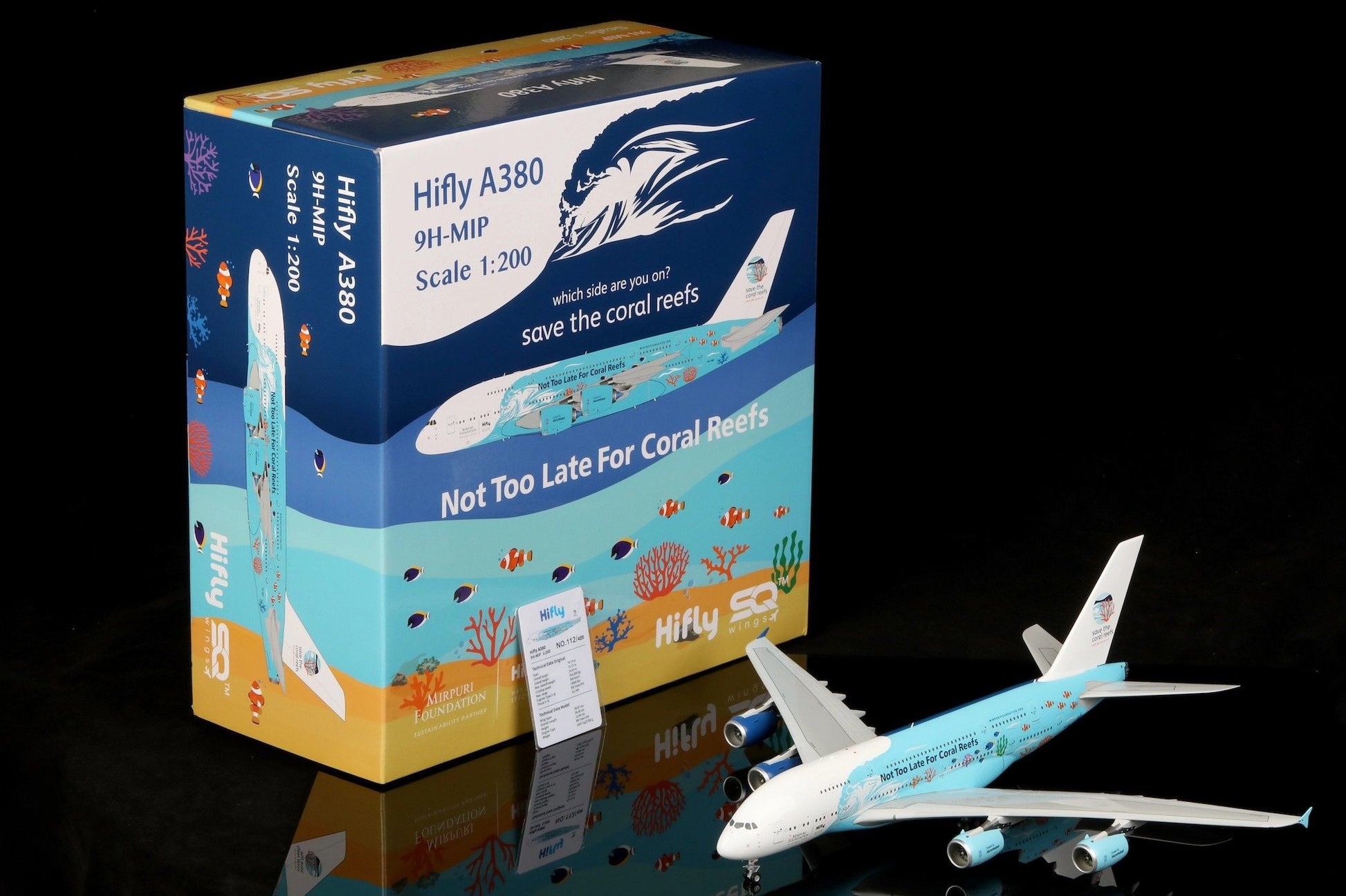 Hi Fly Airbus A380 9H-MIP "Save the cora reefs Livery" — cover